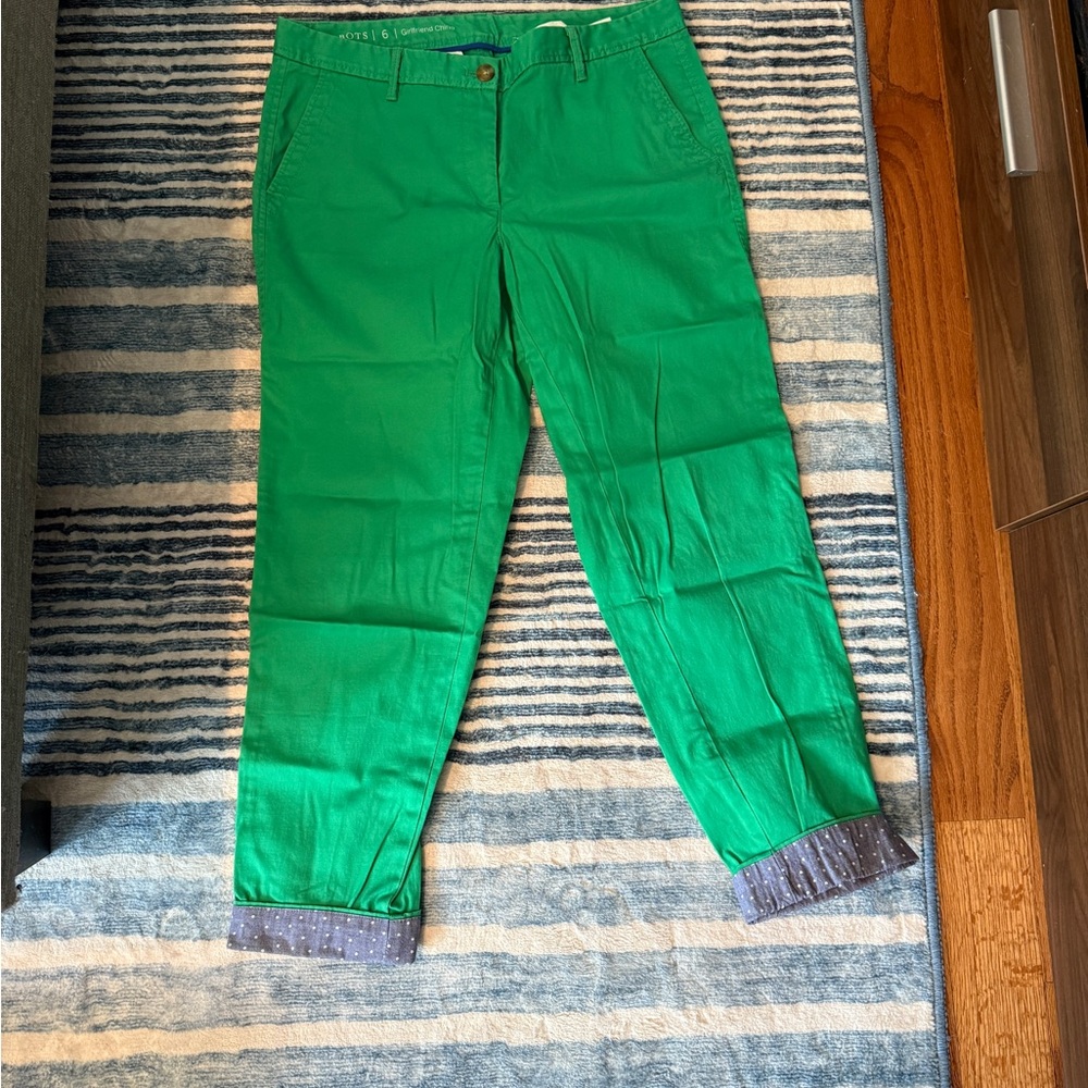 Talbots Bright Green Chino Pants
